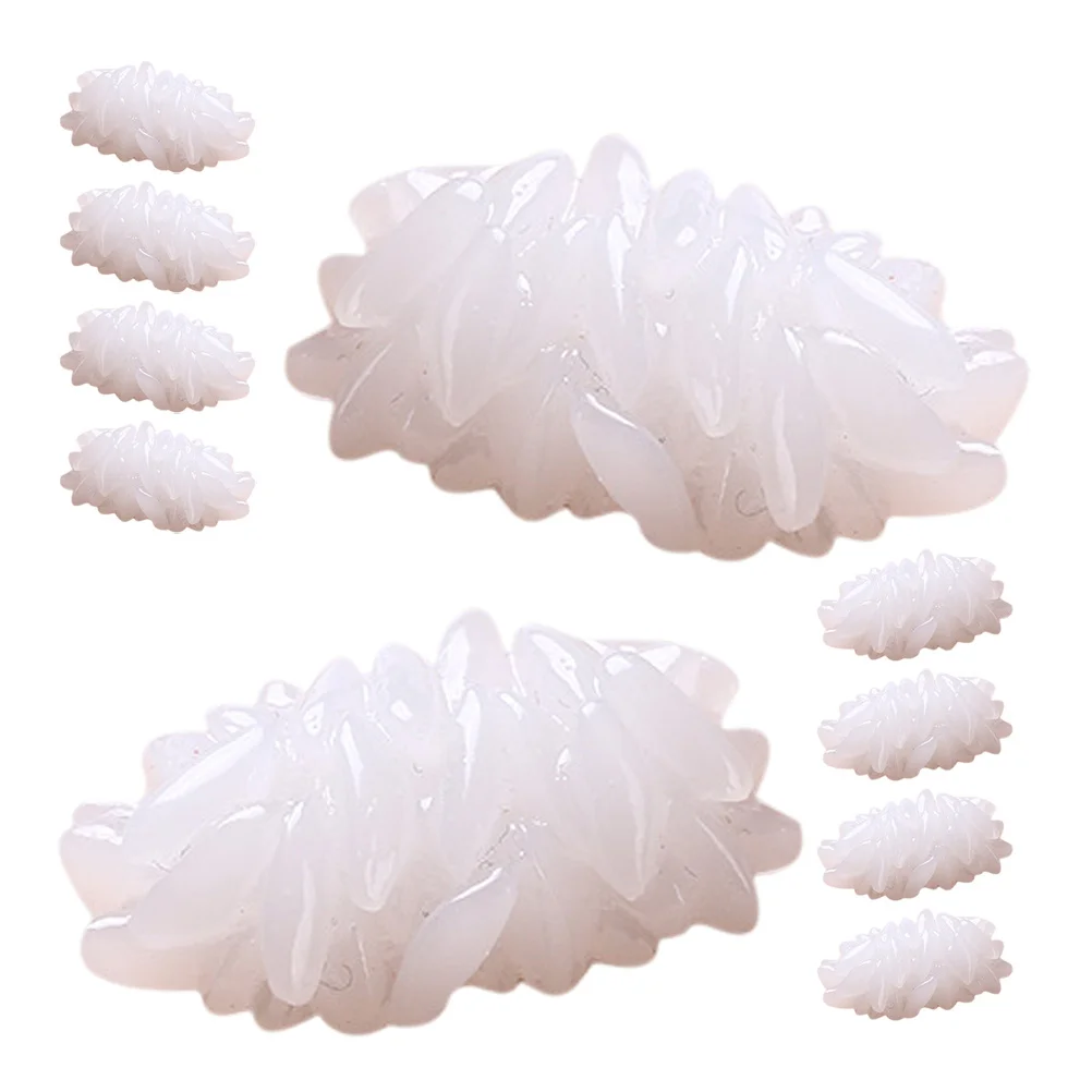 24 قطعة دعامة محاكاة طعام مزيف نابض بالحياة لعرض المطبخ أداة تعليمية دعامة أرز نابض بالحياة دعائم تصوير الطعام #5