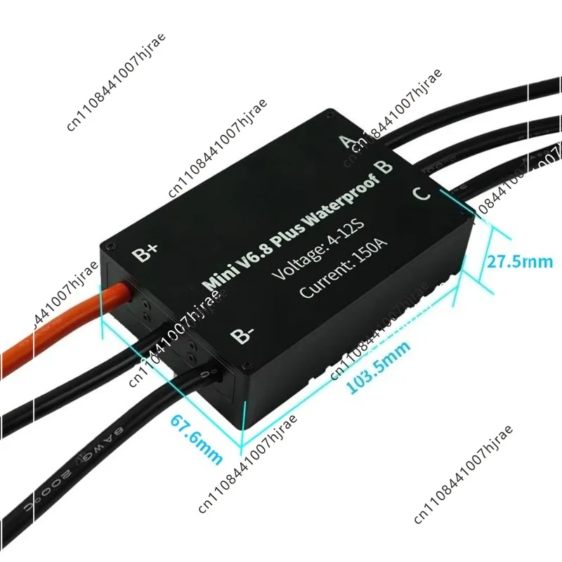 IP68 Waterproof ESC 150A Mini VESC6 Speed Controller E-Foil E-Jet Boat E-Surf New Unit Part Accessory 103.5 x67.6x27.5mm