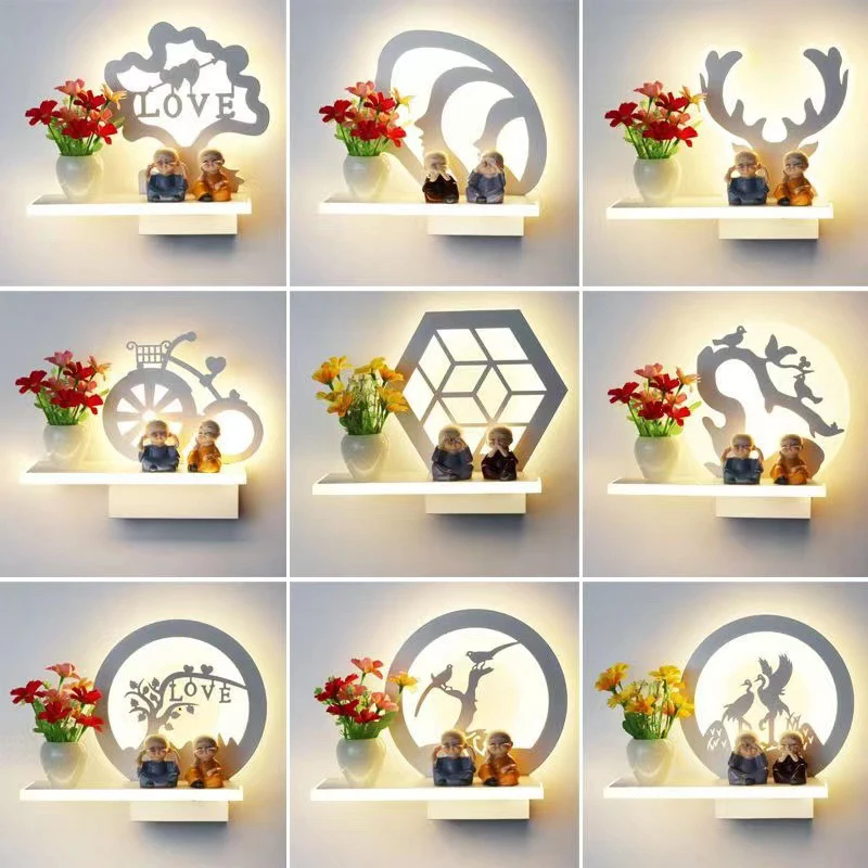 

Led Wall Lamp Decoration Wall Lamp Living Room Corridor Staircase Children's Room Bedroom Hotel Creative Bedside Wall Lamp