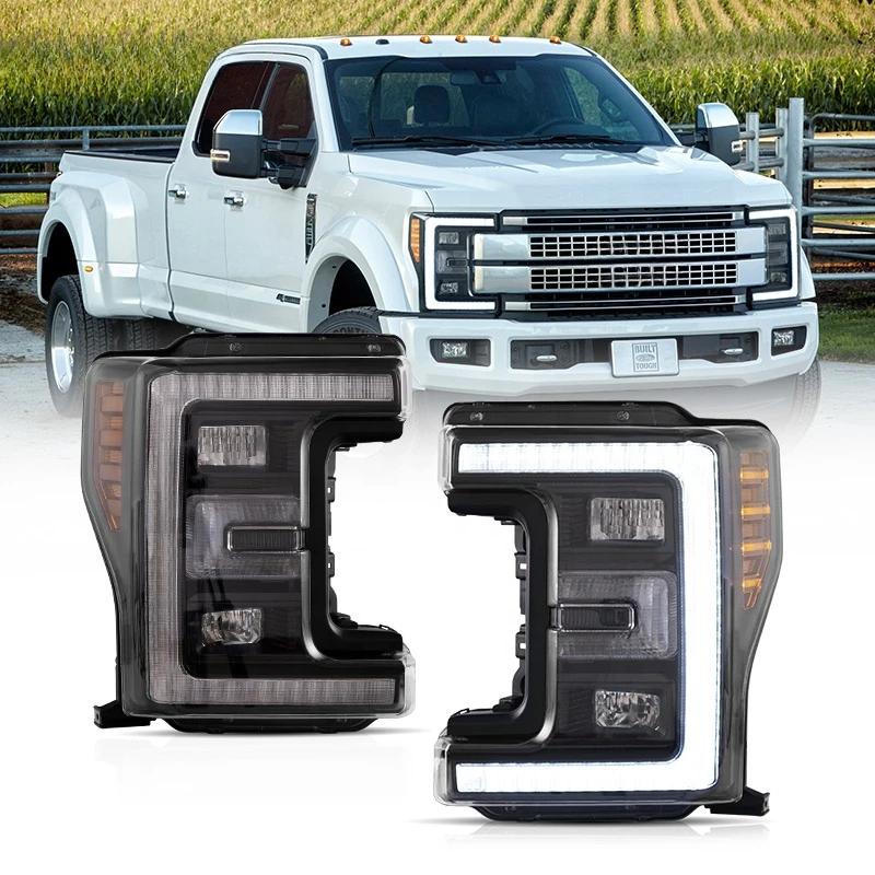 wholesale LED Headlights 2017-19  Super Duty W/Animaiton for Ford F250 F350 F450 F550 Pickup truck