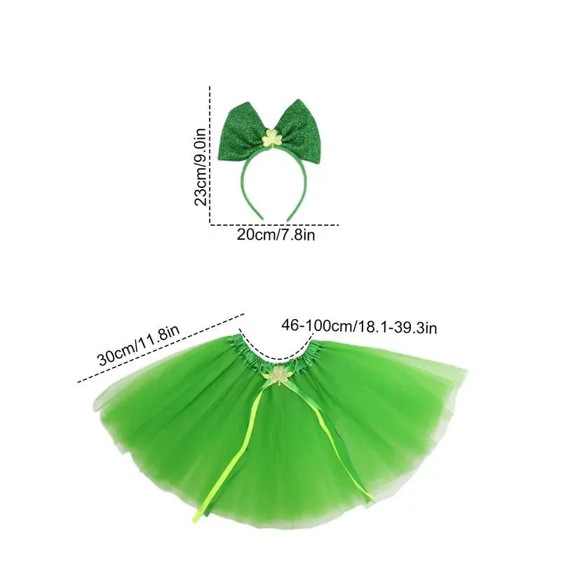 Костюм на День Святого Патрика для девочек, праздничная одежда для детей, головной убор