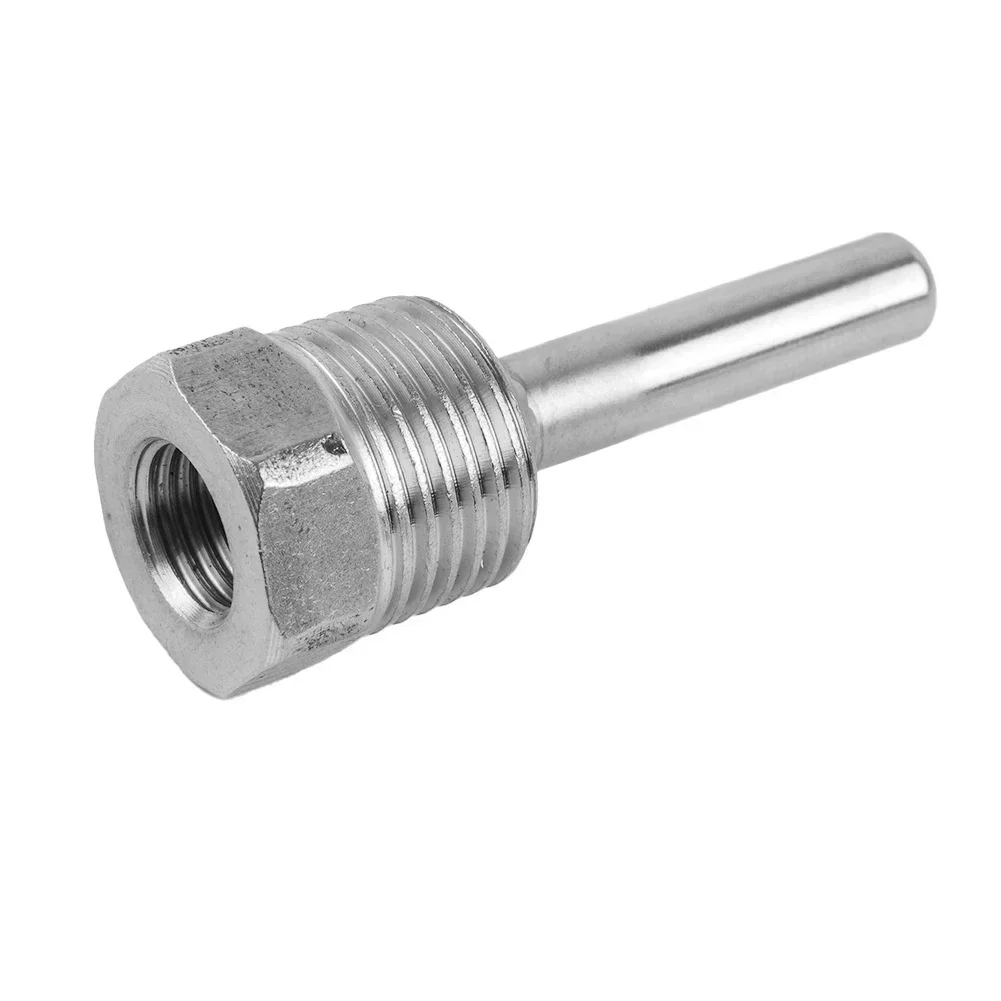 1pc 1/2 Inch Male Pipe Thread Thermowell Waterproof Temperature Sensor For Sensor Line With A Diameter Of Under 6mm