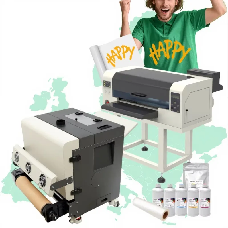 DTF Printer T-Shirts Hat Textiles Garment Clothes Sticker Printer A3 XP600 I1600 Printhead DTF Printer Printing Machine