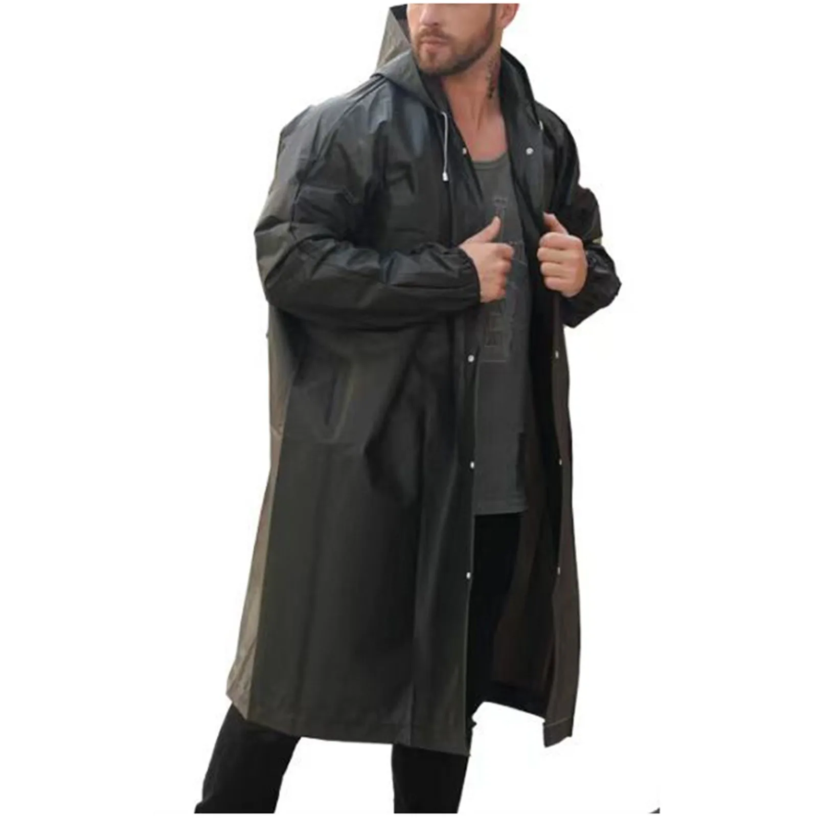 New Unisex EVC Waterproof Raincoat Outdoor Hiking Portable Adult Poncho Raincoat Emergency Outdoor Lightweight Anti-rain Coats