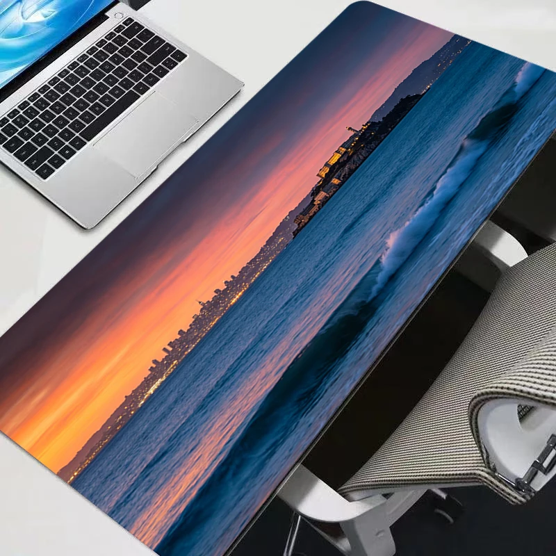 Mouse Pad Town Anime Gamers Large Computer Extended Game Durable New XXL Mousepad Desk Mat Keyboard Rubber Durable Carpet