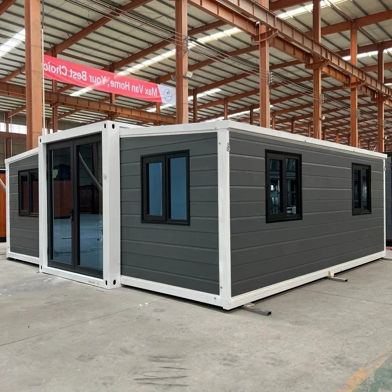 

Cost-Effective Prefab Container House Expandable Modular Home 2 Room Mobile Steel Tiny House Ready Made for Family Living