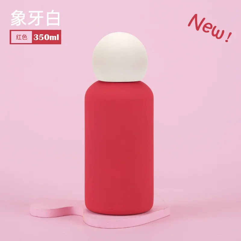350ml INS Children's Mini WATER BOTTLE,Double-layer Stainless Steel Vacuum Flasks,Gift,Color-blocking Outdoor Sports THERMOS CUP