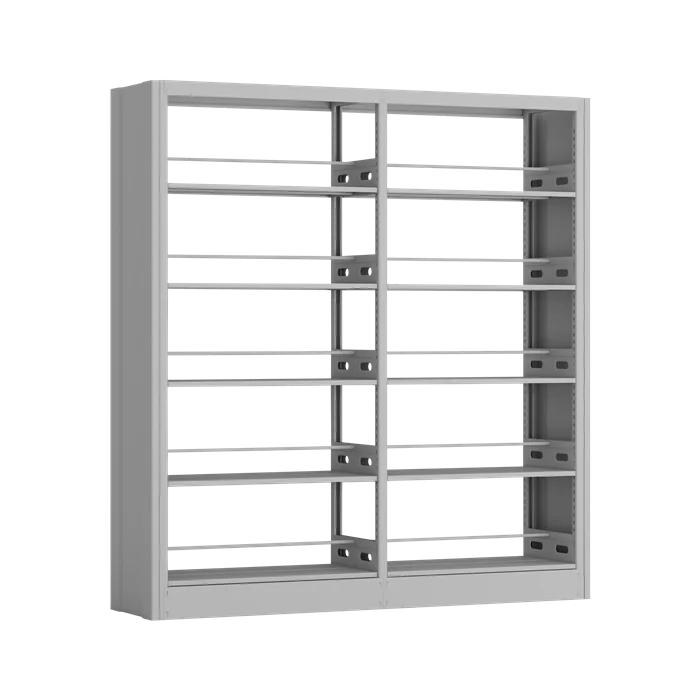 

Library Furniture Steel Book Shelf Double Sided Reading Room Book Rack Boltless Metal Library Shelving