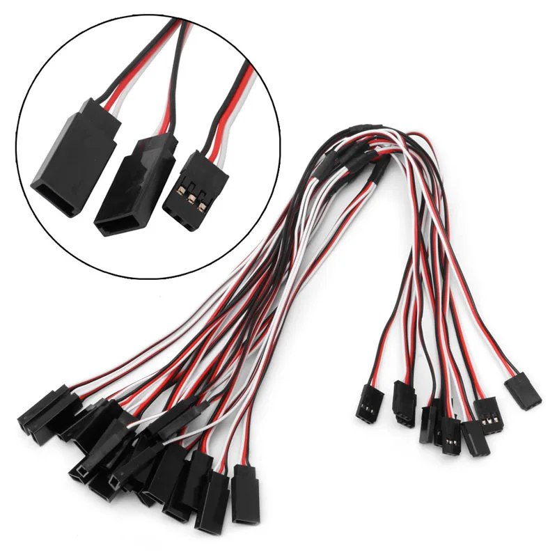 10Pcs 150mm Y Extension Servo Wire Cord Cable For JR Futaba 15cm Drop shipping