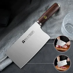 High-end Chinese Kitchen Knife, Professional Kitchen Knife, Meat Cleaver, Chopping and Dual Purpose Knife