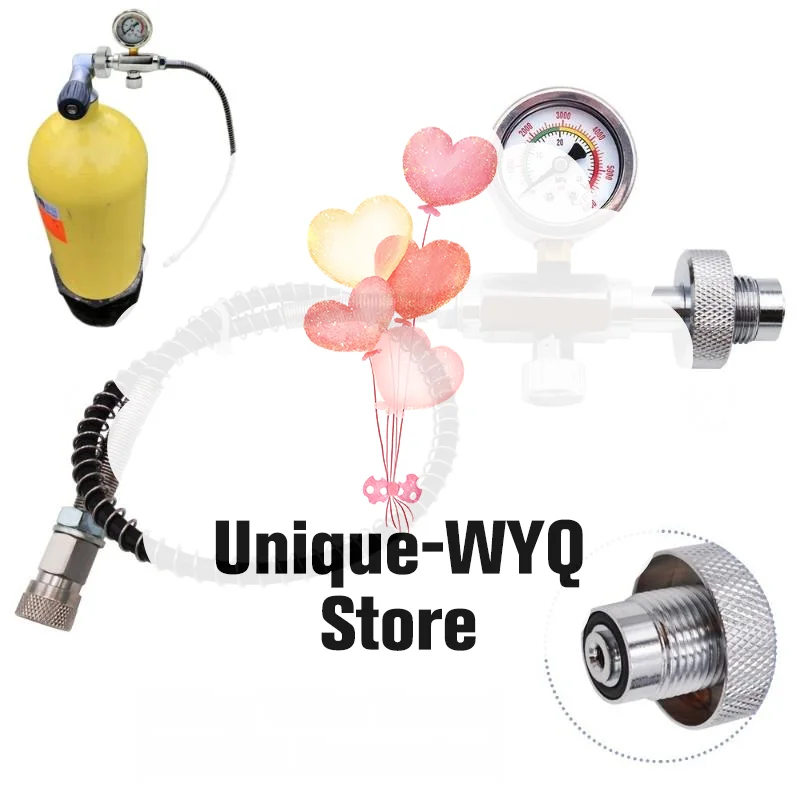 

Fill Station Adaptor Valve with DIN G5/8 Connect; Air Diving Use, 6000 psi/400bar HPA, Stainless Steel and 50cm Hose attached