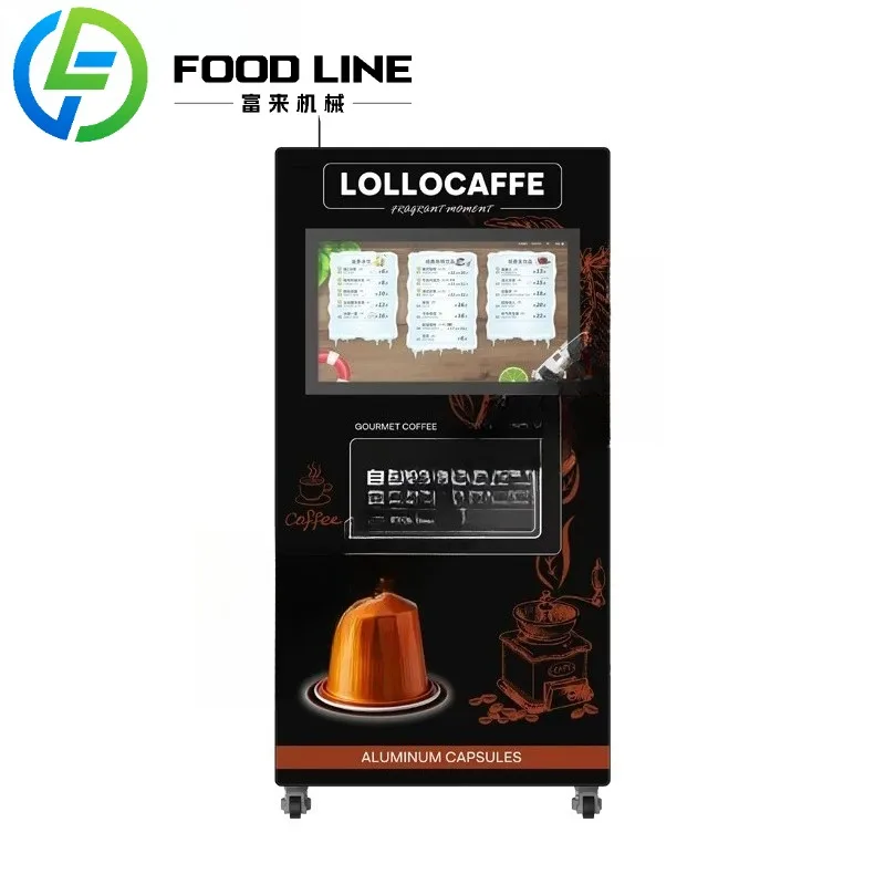 Fully Automatic Commercial Unmanned Self-Service Capsule Coffee Machine Hot Drink with SDK Function
