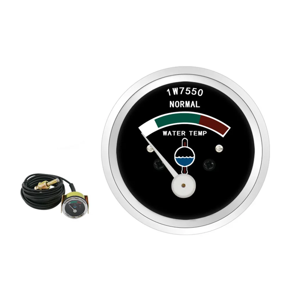 Water Temperature Sensor Gauge Automotive Black Water Temp Gauge Dual 12V 24V Compatibility Vibration Resistant