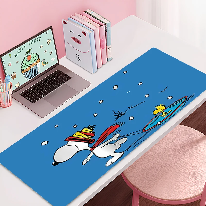 Mouse Pad S-Snoopy Non-Slip Rubber Edge locking mousepads Game play mats notebook computer Kawaii Home Decor ground mat style