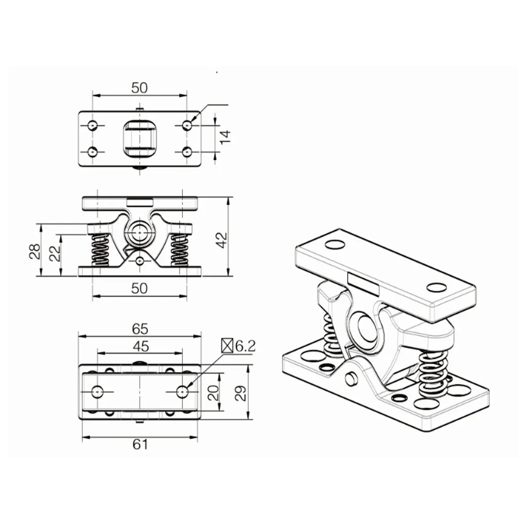 Heavy Duty Door Retainer Catcher Door Stop For Motorhome Caravan RV Boat Door Clip Zinc Alloy Strong Door Latch