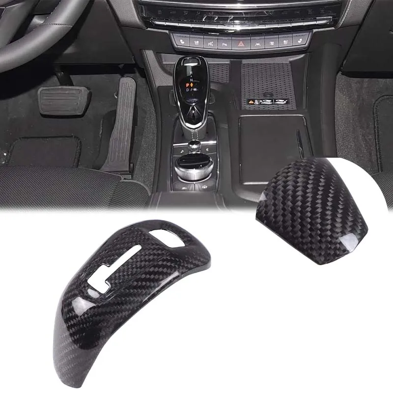 

For Cadillac CT5 2020-2025 For Buick GL8 2020-2023 Real carbon fiber Car gear head front cover decorative sticker accessories