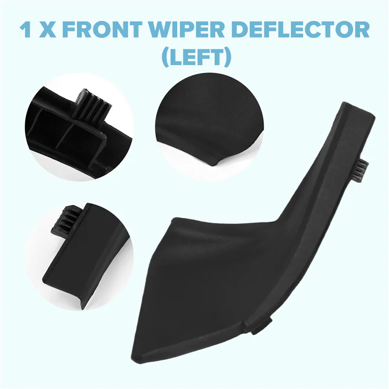 

QB-Car Front Fender Cowl Trim Seal Cover Windshield Glass Seal Panel For Toyota Prado 150 LC150 2010-2017