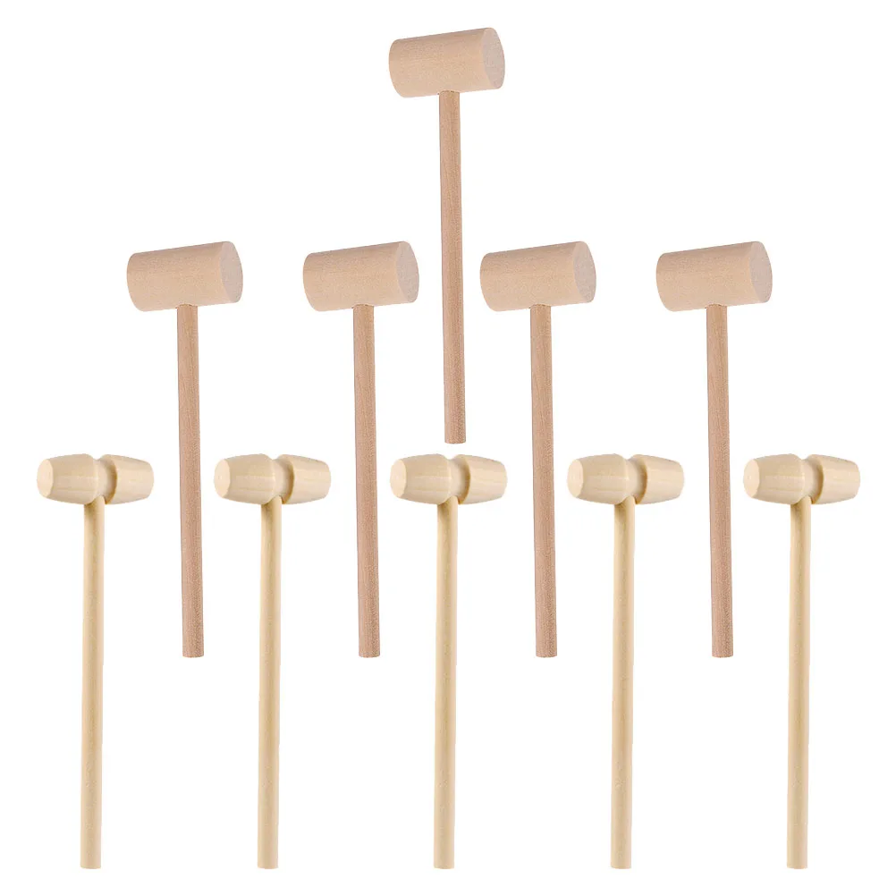 

20pcs Wooden Hammer Toy Set Premium Mallet for Kids Safe Lightweight Portable Tools Demolish Shellfish Seafood Lobster Crab