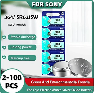 Original For SONY 364 SR621SW SR60 1.55V Button Battery For Watch Toys Remote Cell Coin Batteries 1.5V