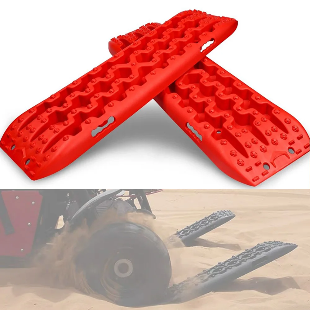 

10t Recovery Traction Tracks Mat For Sand Snow Mud 4x4 Offroad Sand Snow Mud Tire Ladder Spare Tire Luggage Rack Install Bracket