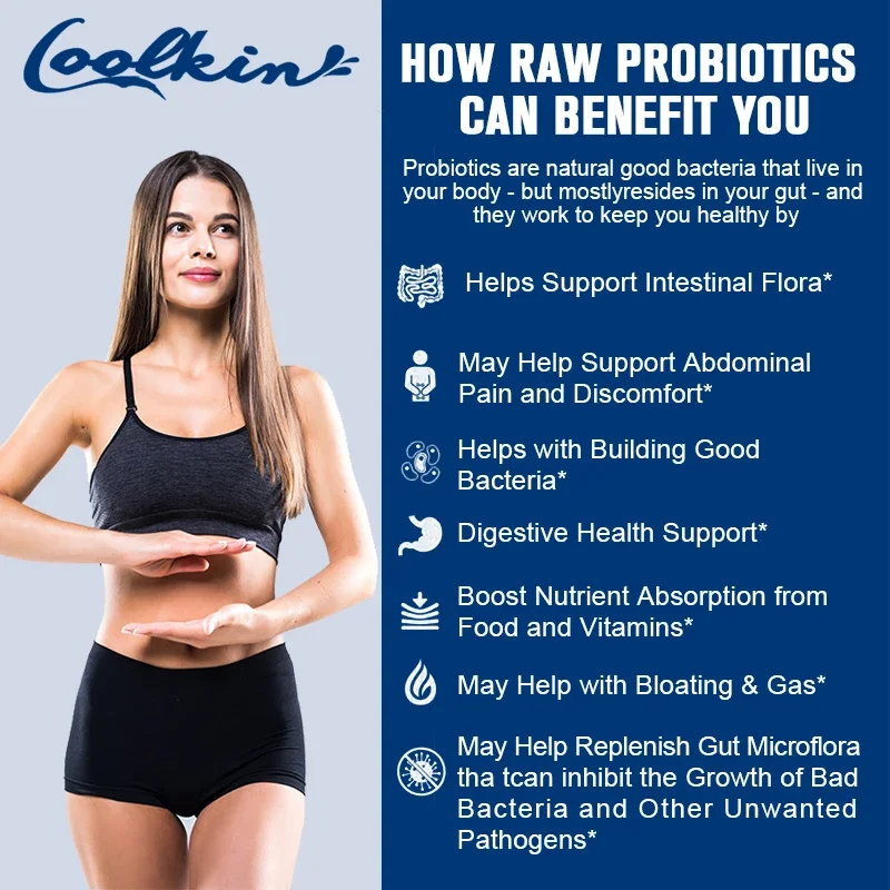 100 Billion Colonies Probiotic Enzyme Capsules Support Emotional Health, Enhance Immunity, and Promote Digestion