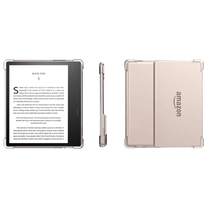 حافظة لهاتف أمازون كيندل واحة 2/3 9th 10th الجيل 2017 2019 7.0 بوصة سيليكون ناعم من مادة البولي يوريثان غطاء وسائد هوائية شفافة غطاء أقراص