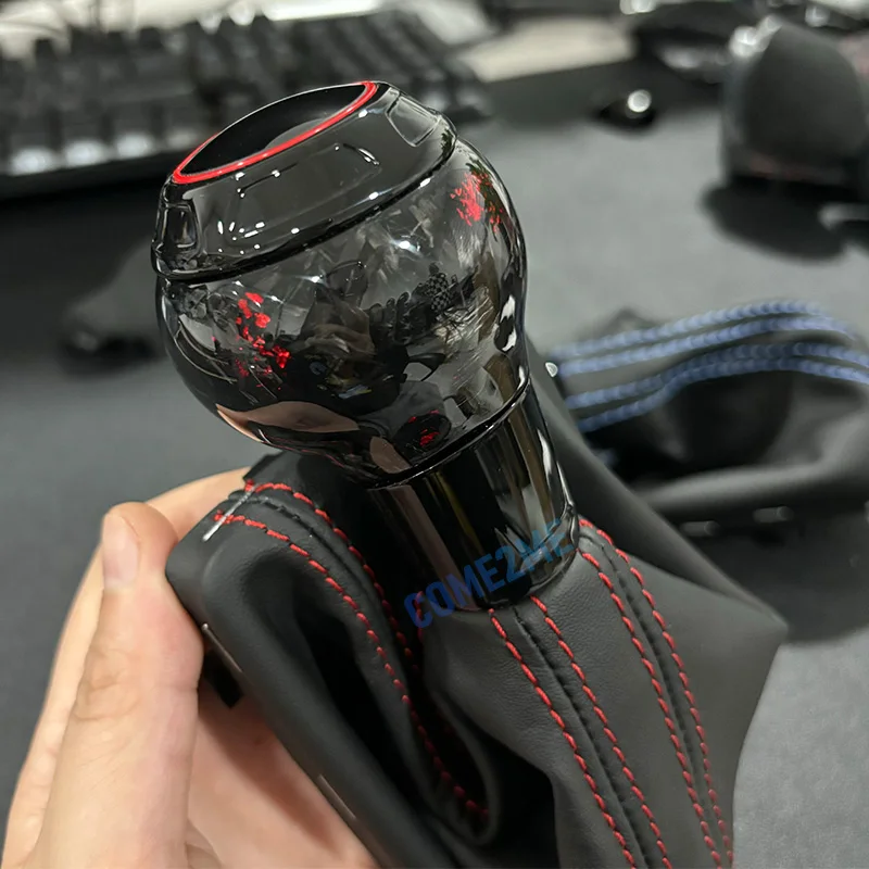 Forged carbon fiber Gear Shift Knob for Audi A3 S3 RS3 S6 RS6 A7 A6 Golf 7 7.5 GTI Car Shift lever knob LHD
