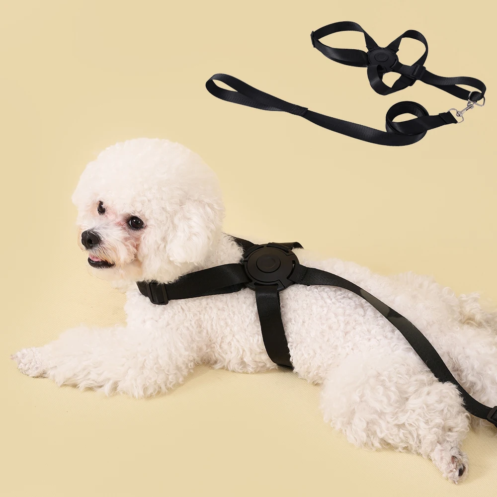 Escapeproof One Click Pop Open Dog Harness Andanti-choking Small Dog Harness Leash Easy Use Medium Cat Harness Set Accessories