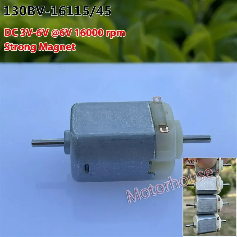 Mini 130AV-17134/ 130BV-16115 Motor Dual Shaft DC 3V-6V High Speed For Slot Car RC Boat Toy Train