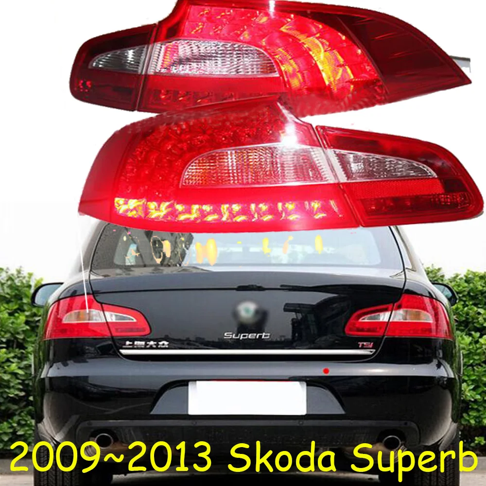 Car Styling for Skoda Superb taillights LED 2009 2010 2011 2012 2013 car accessories Superb Lamp yeti fabia Superb rear light