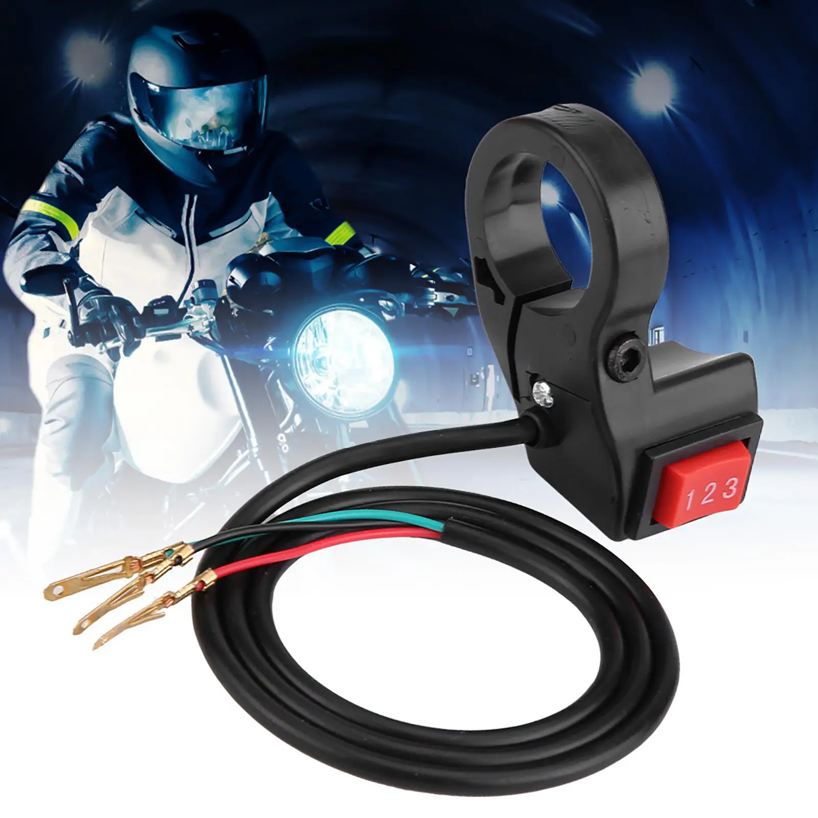 3 Speed Electric Bicycle Motorcycle E-bike Scooter Gear Shift Switch for 22mm Handlebar