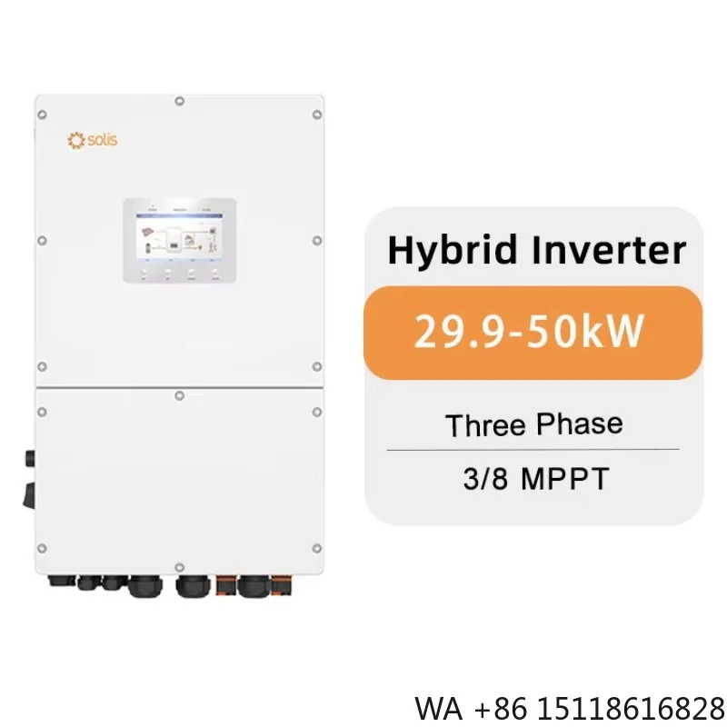 Hybrid Solar Inverter S6-EH3P(29.9-50)K-H Solis 30kW 40kW 50kW 3phase 50/60Hz
