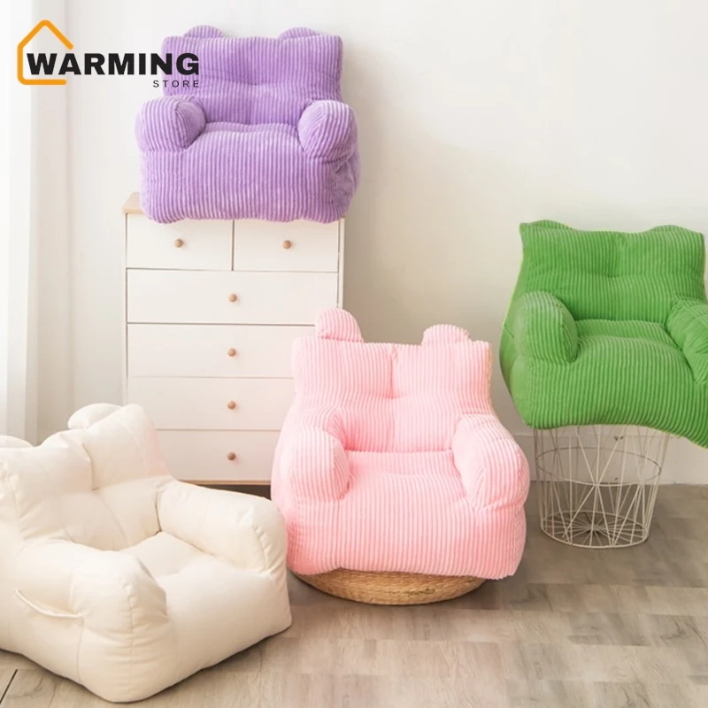 Warming Bean Pack Cute Children Lazy Sofa Casual Fabric Single Reading Corner Mini Leisure Chair Baby Seat Hot Sale Dropshipping