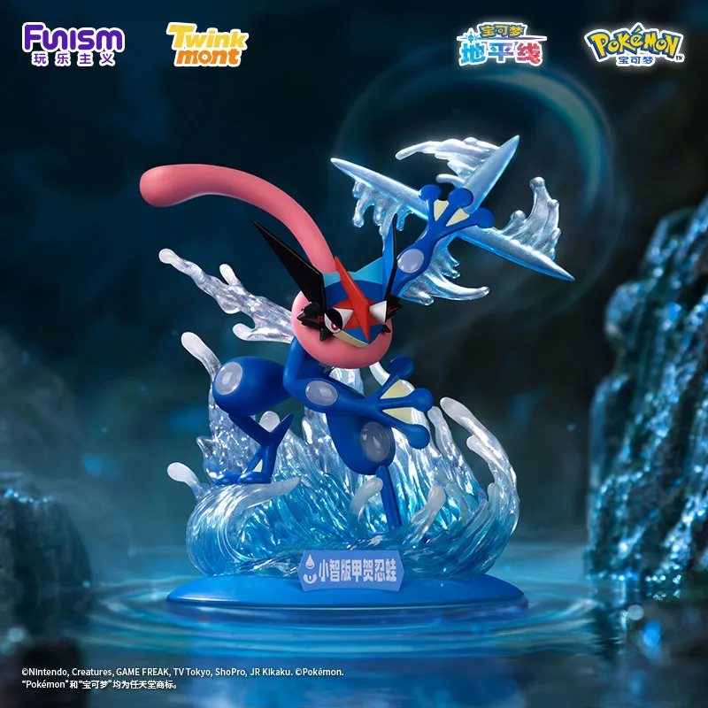 in-stock-genuine-fuism-pokemon-shining-moment-ultimate-strike-greninja-lucario-pvc-figure-collectible-desktop-ornament