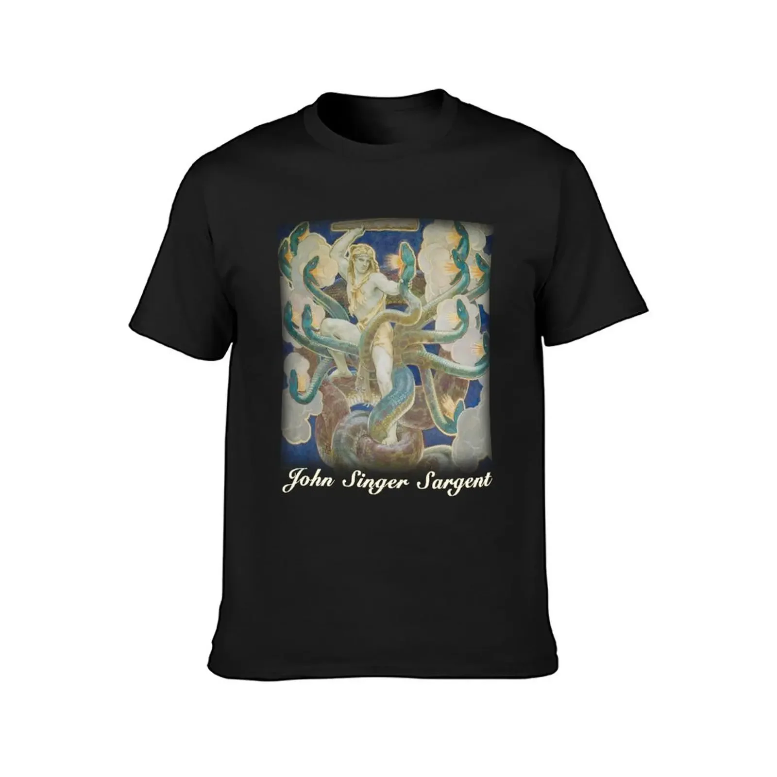 John Singer Sargent – Hercules Fights the Hydra T-Shirt quick drying summer top sports fans men workout shirt