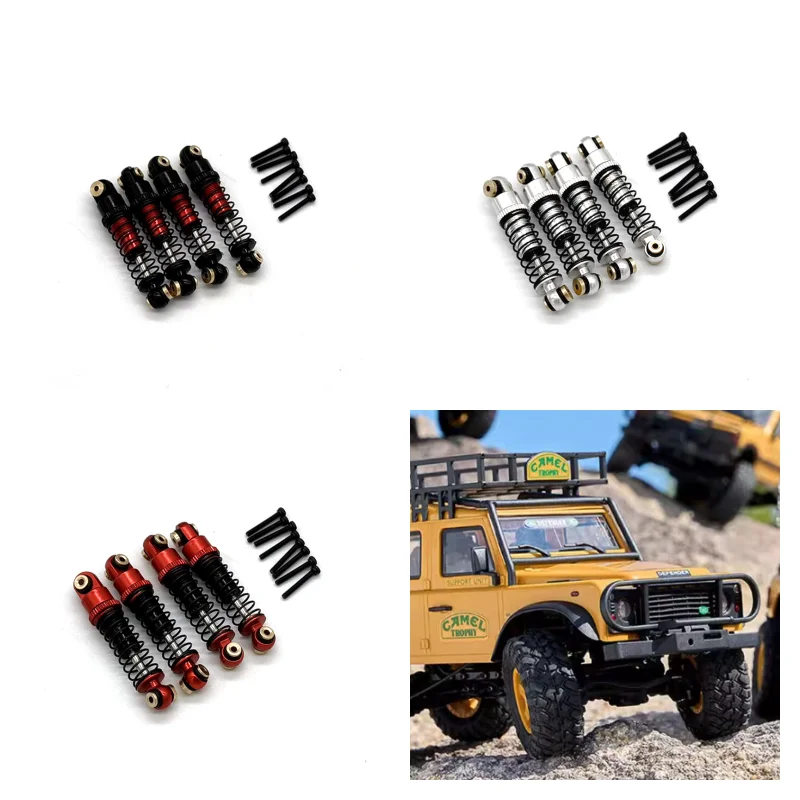 메탈 FMS FCX24M 1/24 스케일 랜드로버 디스커버리 D90 D110 타코마 RC 유압 쇼크 업소버 부품