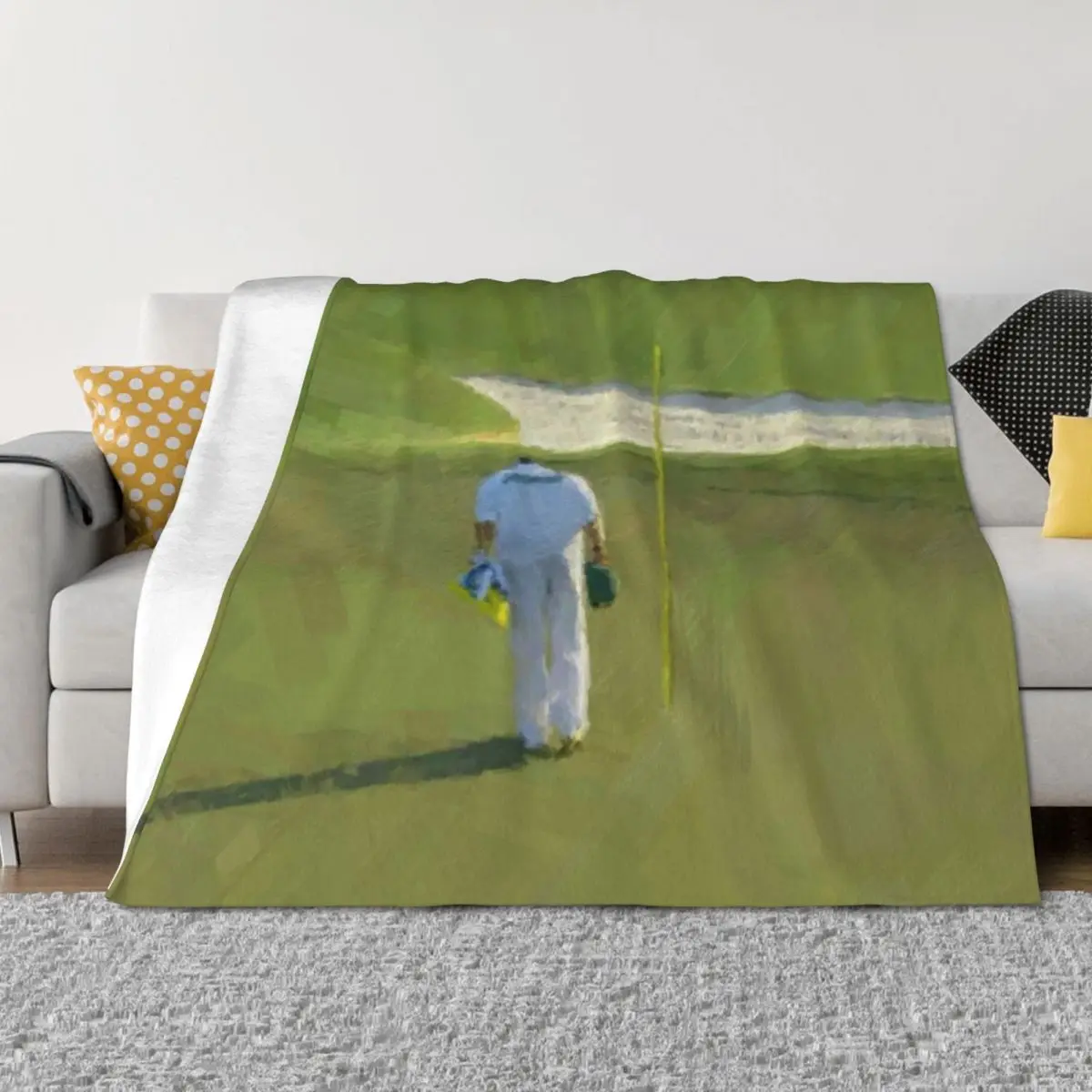 

Caddie bowed to the course. Masters 2021 Throw Blanket Luxury Sleeping Bag Decorative Beds Sofa Throw Blankets