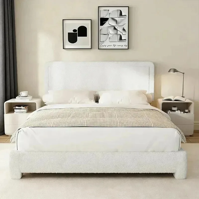 

# Fleece Boucle Cozy Cream Style Bed Customized Furniture Stable Durable Eco-friendly