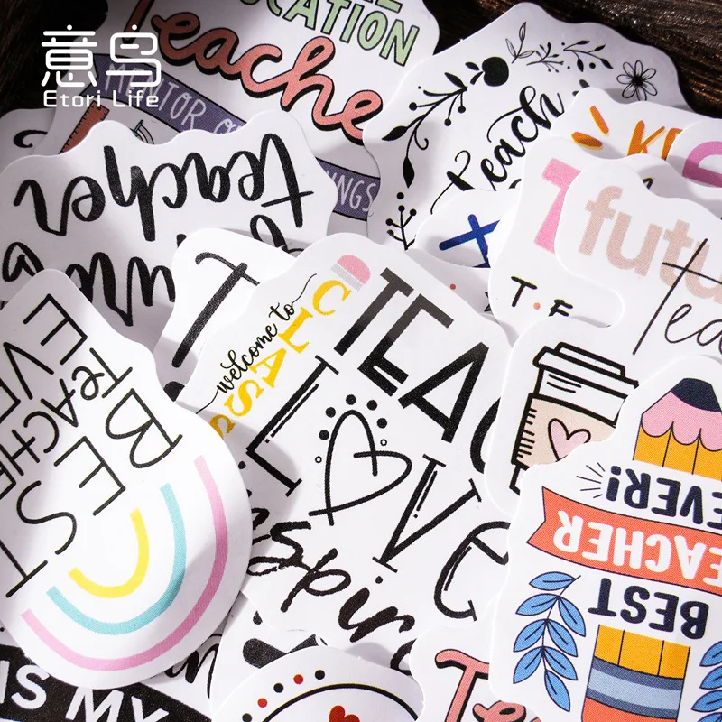 1 Boxed Letter Graffiti Stickers Vintage Alphabet DIY Decorative Stickers for Journal & Photo Album