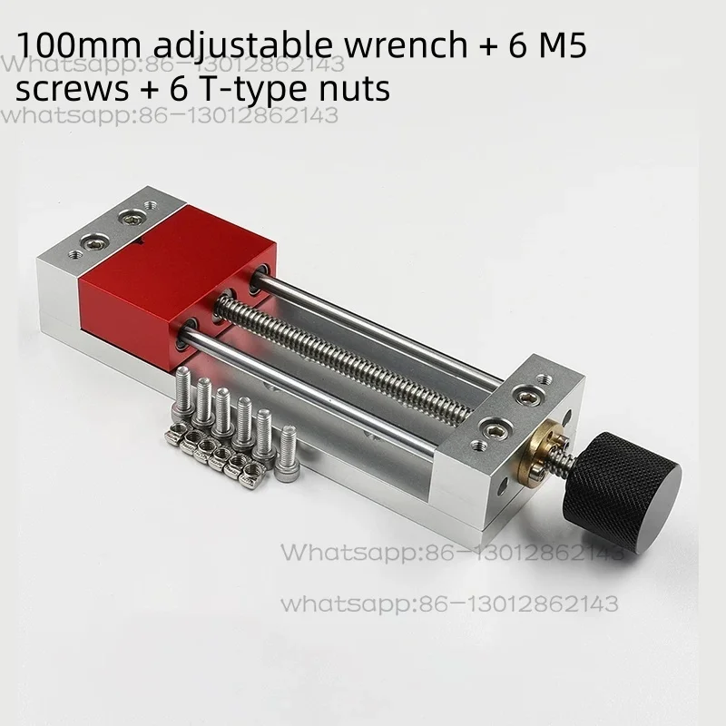 100MM Precision CNC Vise, Micro Bench Vise, Aluminum Alloy, DIY, Home Use, Hand Drill, Motherboard Clamping Fixture
