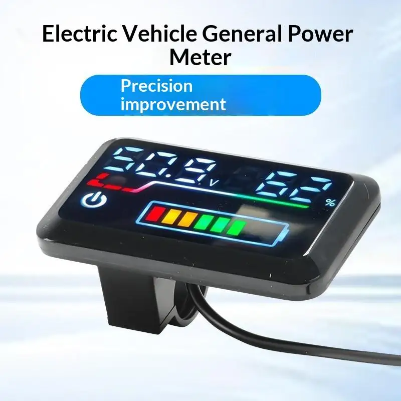 Universal 48V-72V Digital Battery Level Indicator High Precision Voltage Meter for Marine Boat Power Monitoring