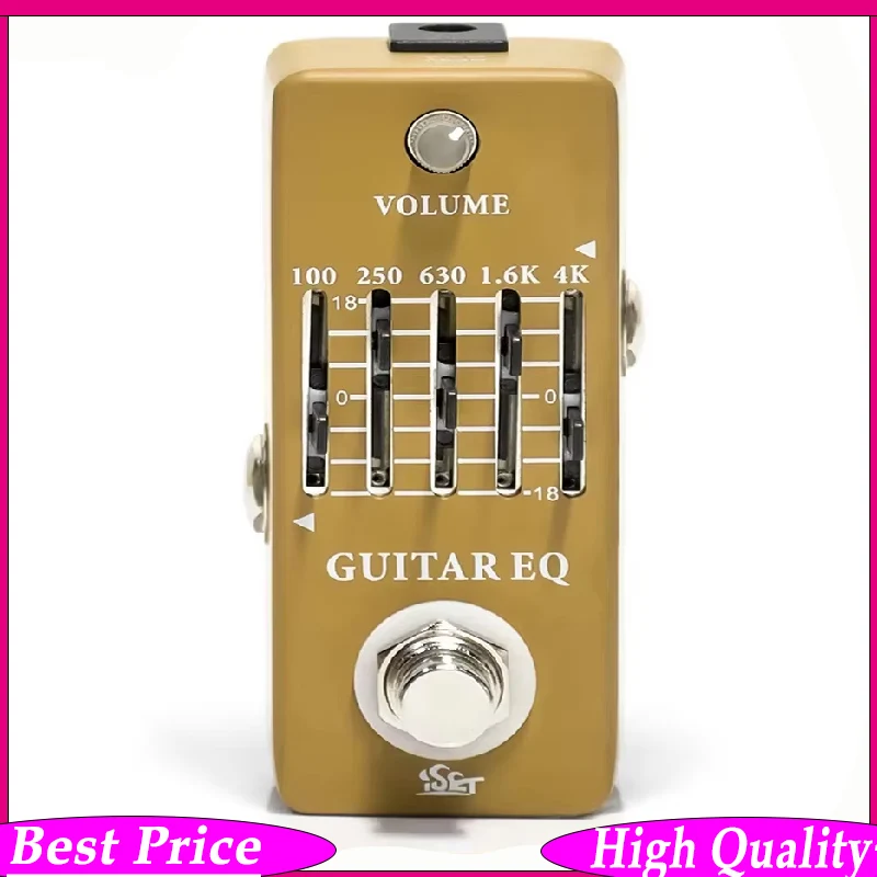 ISET PD-15 Guitar EQ Pedal Guitar Equalizer 3-Band EQ Pedal for Acoustic/Electric Guitar Guitar Parts & Accessories