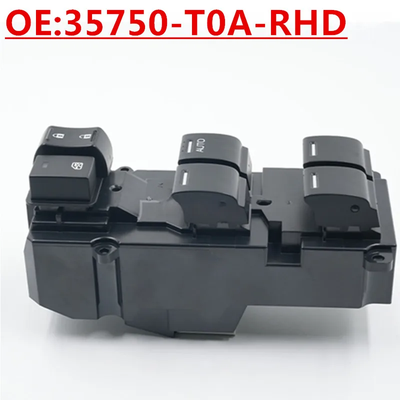 

Новый OE35750-T0A-RHD подходит для Honda Right Drive 2012-2014 CRV CIVIC переключатель стеклоподъемника 26-контактный