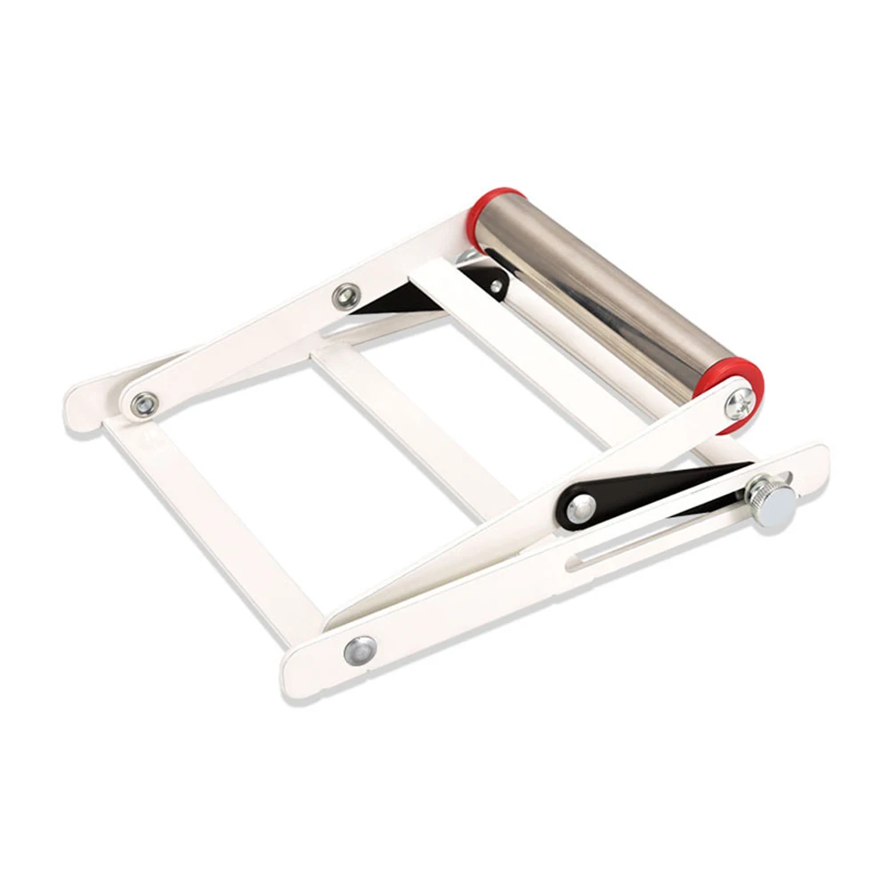 Cutting Machine Roller Bracket 55-135mm Adjustable Support Stand Stainless Steel Foldable Cutting Machine Support Frame