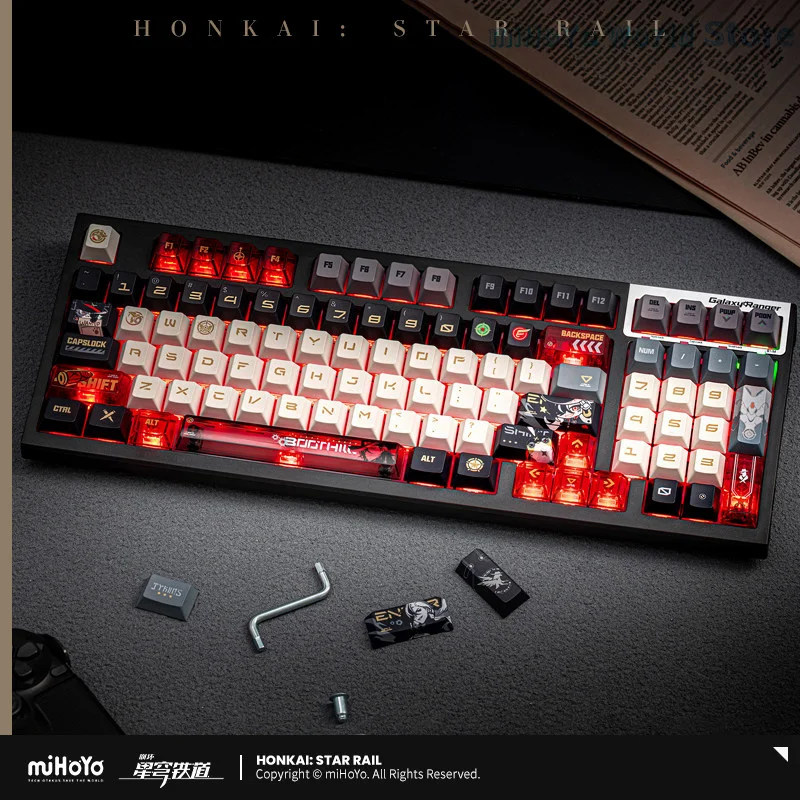 

Boothill Keyboard Original Honkai Star Rail Boothill Mechanical Keyboard Gaming Keyboards Esports Custom Keyboard Birthday Gift