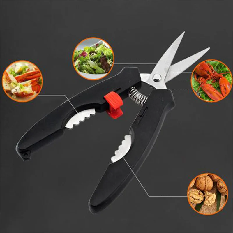 Seafood Peeler Lobster Crab Shrimp Deveiners Prawn Scissor Shear Snip Stainless