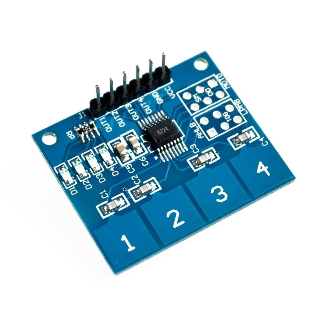 NEW 4Channel Digital Touch Sensor Capacitive Switch Module Button For Arduino TTP224