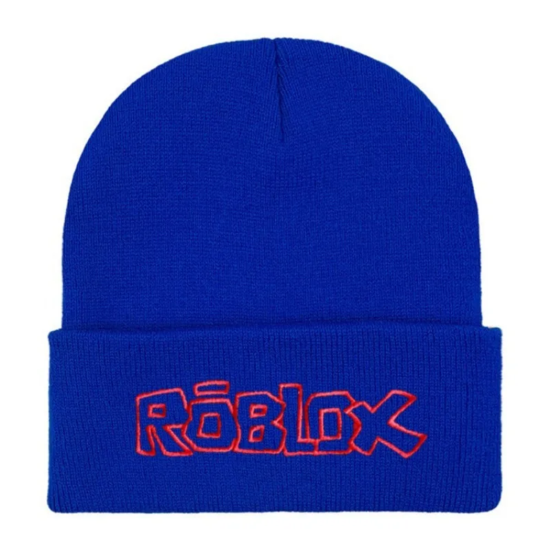 لعبة Roblox الإبداعية الطرفية الكرتون طباعة محبوك قبعة للجنسين أغطية الرأس قبعة الطالب أنيمي لطيف هدية عيد ميلاد الضروريات اليومية