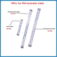 Cable de placa táctil para controlador PS4, 10 Uds., 12 pines, 14 pines, 10 pines, lámpara de señal de carga, línea de conexión de tablero de luz