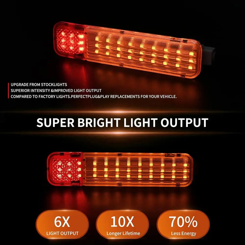 لوحة الباب الداخلي LED مجموعة ضوء لافت للانتباه لسيارة تشيفي جي إم سي سيلفرادو سييرا 1500 2500 3500 سوبربان تاهو أفالانش يوكون XL #2